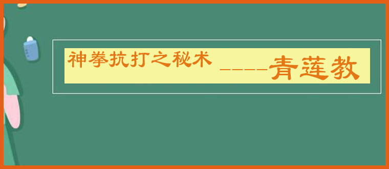 神拳抗打之秘术-----青莲教